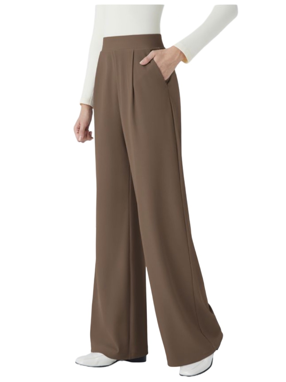 Halara Flex™ High Waisted Body Sculpt Waist-Slimming Pocket Wide Leg Pants NWT - Picture 1 of 11